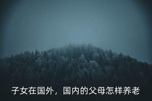 外國(guó)人怎么養(yǎng)老,國(guó)外養(yǎng)老現(xiàn)狀如何