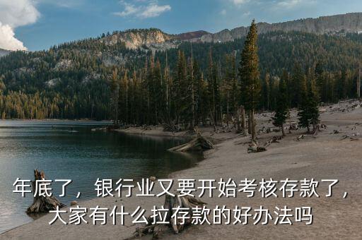 年底了，銀行業(yè)又要開始考核存款了，大家有什么拉存款的好辦法嗎