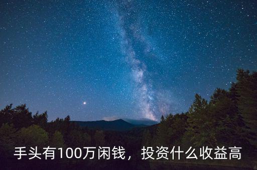 手頭有100萬閑錢，投資什么收益高