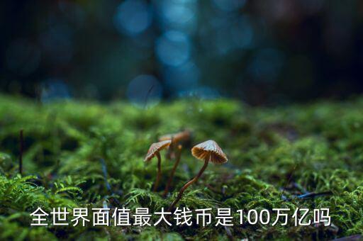 全世界面值最大錢幣是100萬億嗎