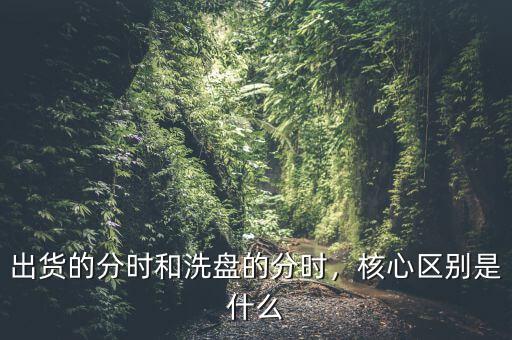 挖坑洗盤(pán)什么意思,核心區(qū)別是什么