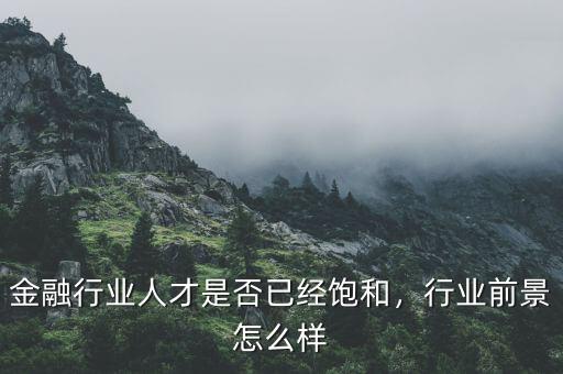 金融行業(yè)人才是否已經(jīng)飽和，行業(yè)前景怎么樣