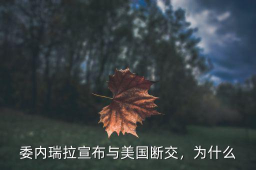 委內瑞拉宣布與美國斷交，為什么