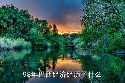 98年巴西經(jīng)濟經(jīng)歷了什么