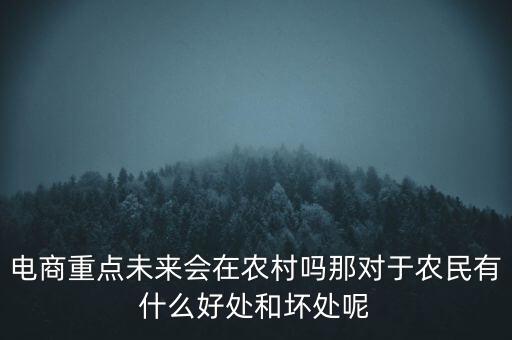 電商農(nóng)資有什么好處,有什么弊端啊