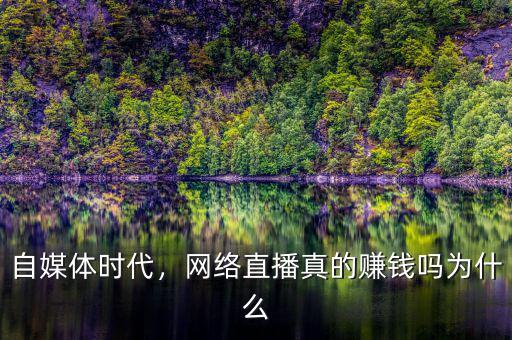 自媒體時(shí)代，網(wǎng)絡(luò)直播真的賺錢(qián)嗎為什么