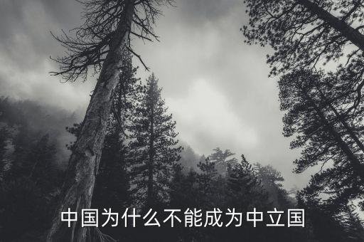 中國(guó)為什么不能成為中立國(guó)