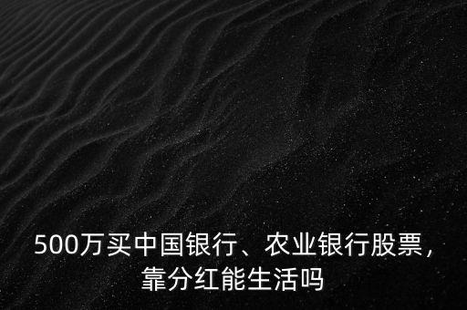 500萬買中國銀行、農(nóng)業(yè)銀行股票，靠分紅能生活嗎