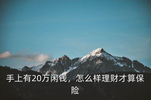 二十萬閑錢怎么理財(cái),要怎么理財(cái)利息高點(diǎn)