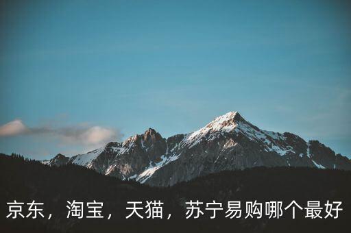 京東，淘寶，天貓，蘇寧易購(gòu)哪個(gè)最好