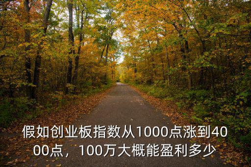 假如創(chuàng)業(yè)板指數(shù)從1000點(diǎn)漲到4000點(diǎn)，100萬大概能盈利多少