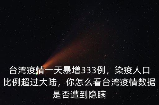 臺(tái)灣疫情一天暴增333例，染疫人口比例超過(guò)大陸，你怎么看臺(tái)灣疫情數(shù)據(jù)是否遭到隱瞞