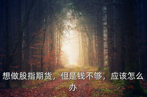 想做股指期貨，但是錢不夠，應(yīng)該怎么辦