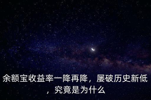 余額寶怎么盈利的,余額寶收益率一降再降