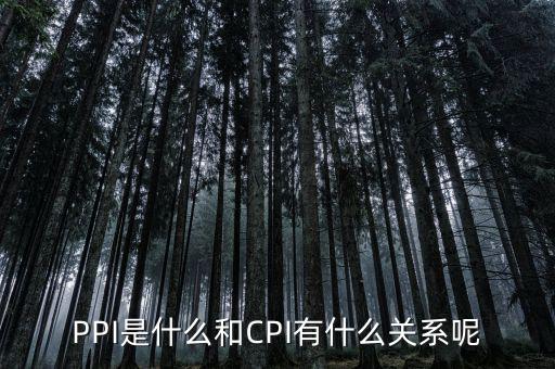 PPI是什么和CPI有什么關系呢