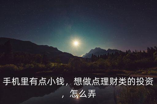 手機(jī)里有點(diǎn)小錢，想做點(diǎn)理財(cái)類的投資，怎么弄