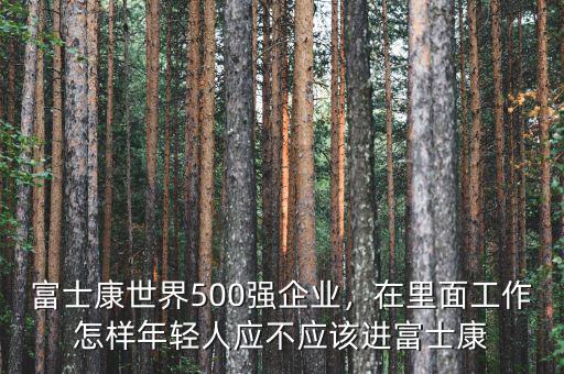 富士康世界500強企業(yè)，在里面工作怎樣年輕人應(yīng)不應(yīng)該進富士康