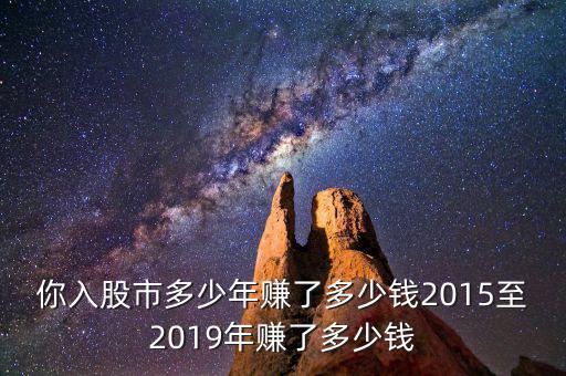 你入股市多少年賺了多少錢2015至2019年賺了多少錢