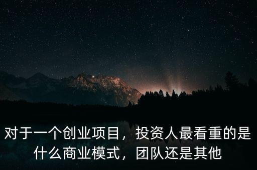 投資人看重什么,投資人最看重的是什么