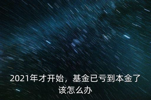 2021年才開始，基金已虧到本金了該怎么辦