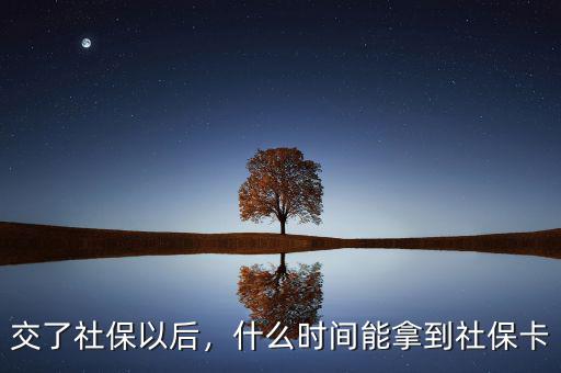 交了社保以后，什么時(shí)間能拿到社保卡