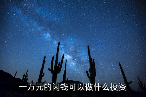 一萬(wàn)元投資什么好,一萬(wàn)元投資做小生意