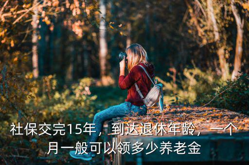 社保交完15年，到達(dá)退休年齡，一個(gè)月一般可以領(lǐng)多少養(yǎng)老金