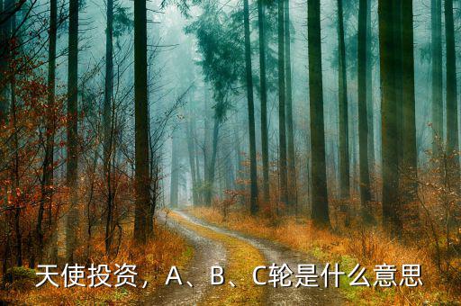 天使投資，A、B、C輪是什么意思