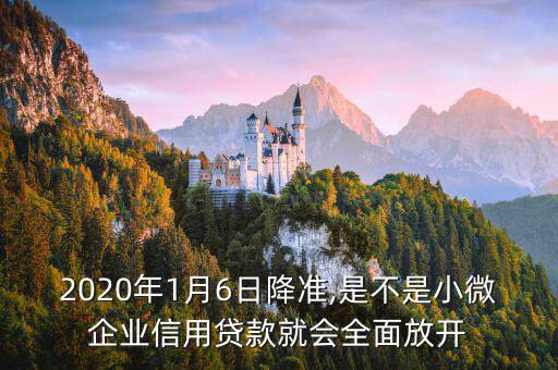 2020年1月6日降準(zhǔn),是不是小微企業(yè)信用貸款就會(huì)全面放開(kāi)