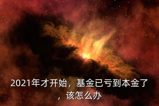 2021年才開始，基金已虧到本金了，該怎么辦