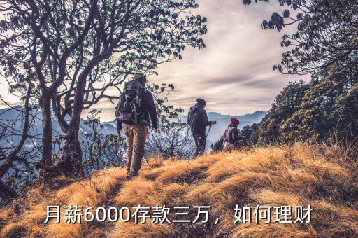 月薪6000存款三萬，如何理財(cái)