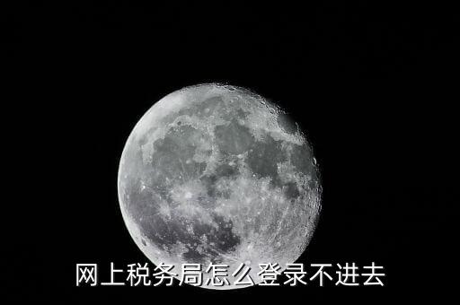 網上稅務局怎么登錄不進去