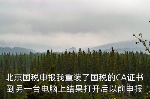 為什么有別的電腦上查不到國稅申報文件，國稅申報能在其他電腦里查看報表打印出來嗎如果不能查看和打