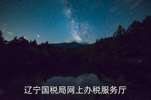 遼寧國(guó)稅局網(wǎng)上辦稅服務(wù)廳