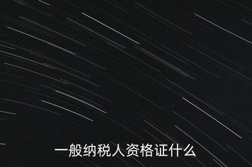 一般納稅人證是什么，請問一般納稅人應(yīng)有什么證