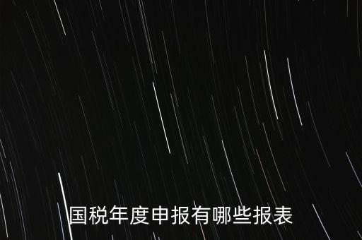 深圳國稅年度報些什么報有，一般納稅人月度季度 及年度都分別要向國稅 地稅上報什么報報表