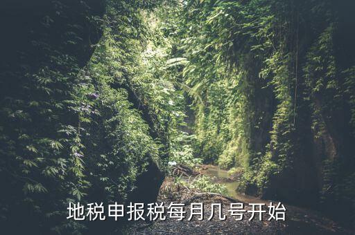 地稅申報稅每月幾號開始