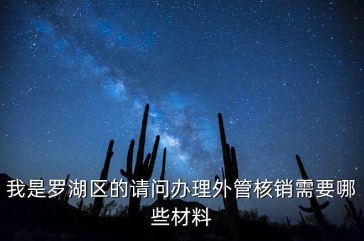 我是羅湖區(qū)的請(qǐng)問(wèn)辦理外管核銷需要哪些材料