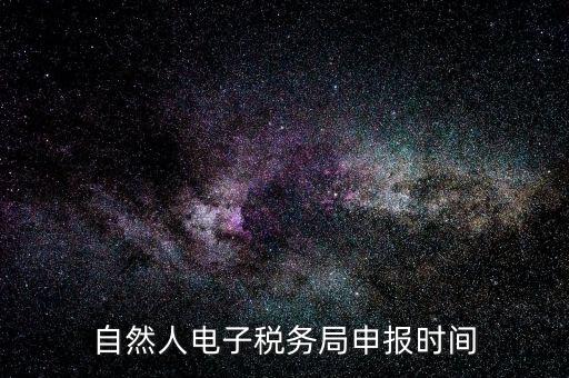 自然人納稅平臺是什么時候，自然人電子稅務(wù)局登錄時間