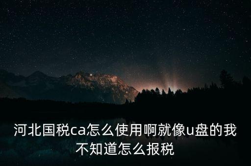 ca行助手是什么，稅務(wù)申報(bào)是否下載ca行助手就可以了