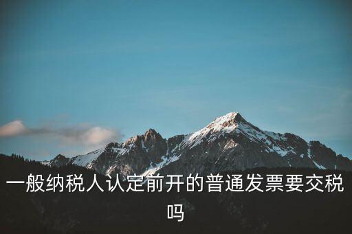 認(rèn)定前發(fā)票是什么，認(rèn)證發(fā)票提示提交發(fā)票為認(rèn)定前發(fā)票我們?cè)缇褪且话慵{稅人了  搜