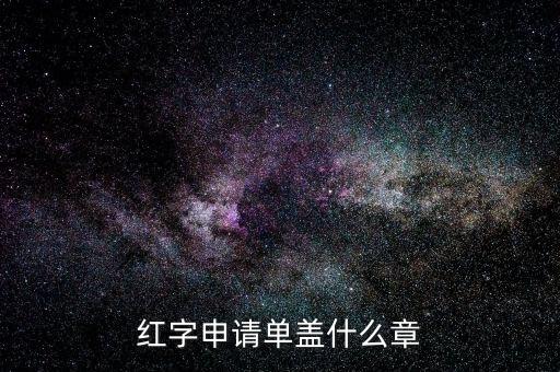 紅字發(fā)票申請(qǐng)單上蓋什么章，紅字申請(qǐng)單蓋什么章