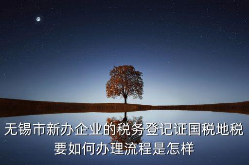 無錫市新辦企業(yè)的稅務(wù)登記證國稅地稅要如何辦理流程是怎樣