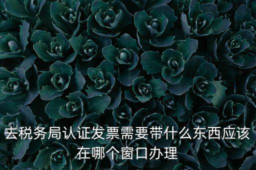 去稅務局認證發(fā)票需要帶什么東西應該在哪個窗口辦理