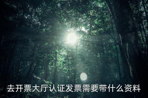 去開票大廳認證發(fā)票需要帶什么資料