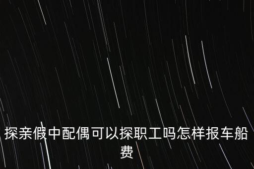 探親假中配偶可以探職工嗎怎樣報車船費(fèi)