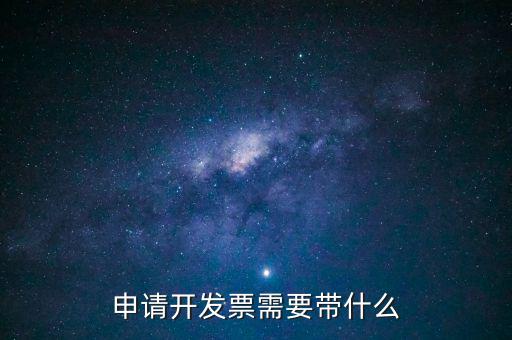 申請開發(fā)票需要帶什么