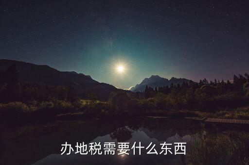 辦地稅需要什么東西