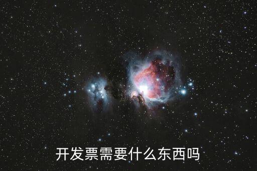 個人發(fā)票需要有什么，開發(fā)票需要什么東西嗎