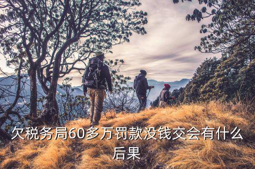 欠稅務(wù)局60多萬罰款沒錢交會有什么后果